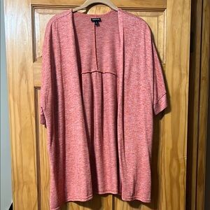 Torrid Coral Open Front Cardigan